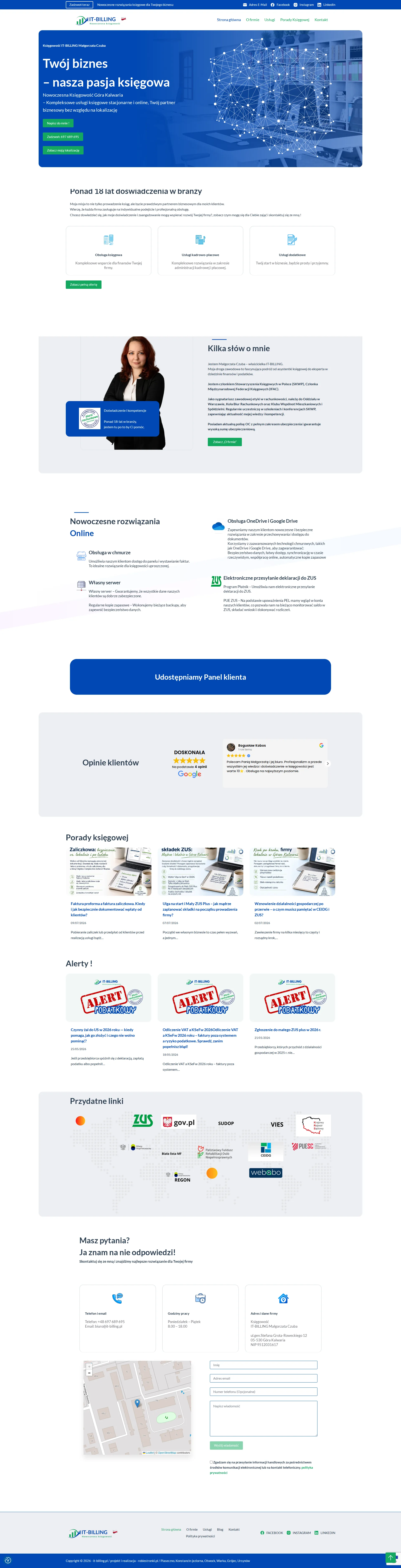 Screenshot strony IT-BILLING